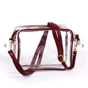 Bridget Clear Purse A&M *NEW* with Beautiful beaded strap Aggie MOM!
